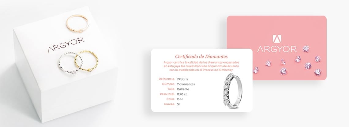 Por favor mira Monumental Tercero Certificación de nuestros diamantes | Argyor.es