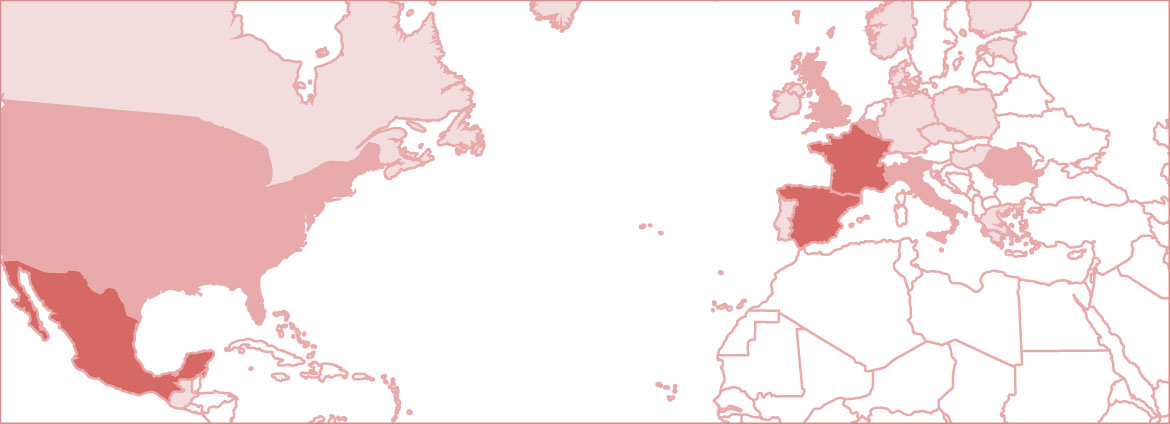 mapa de paises